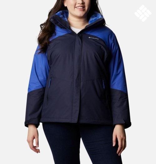 Women's Columbia Bugaboo II Interchange Fleece Jackets Blue | Plus Size CA-J415A